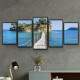 Kit Quadros Decorativos Mosaico Ponte Ilha