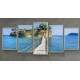 Kit Quadros Decorativos Mosaico Ponte Ilha