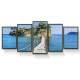 Kit Quadros Decorativos Mosaico Ponte Ilha