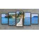 Kit Quadros Decorativos Mosaico Ponte Ilha