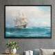 Quadro Decorativo Pintura de Barco Antigo