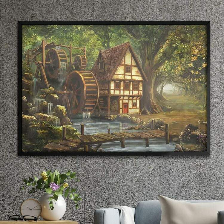 Quadro Decorativo Casa Antiga