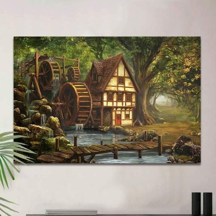 Quadro Decorativo Casa Antiga