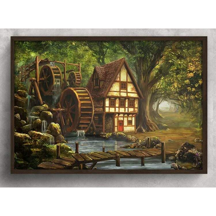 Quadro Decorativo Casa Antiga