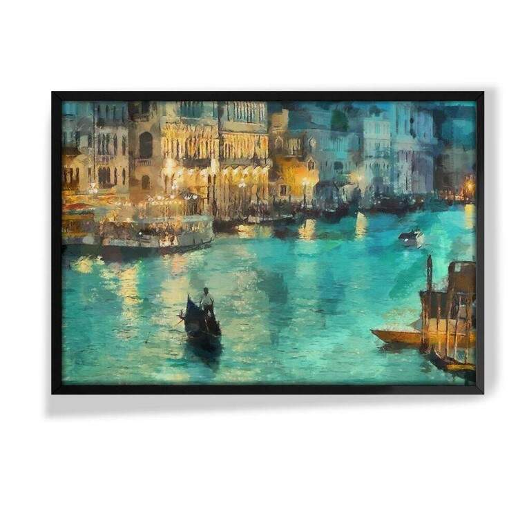 Quadro Decorativo Pintura Veneza