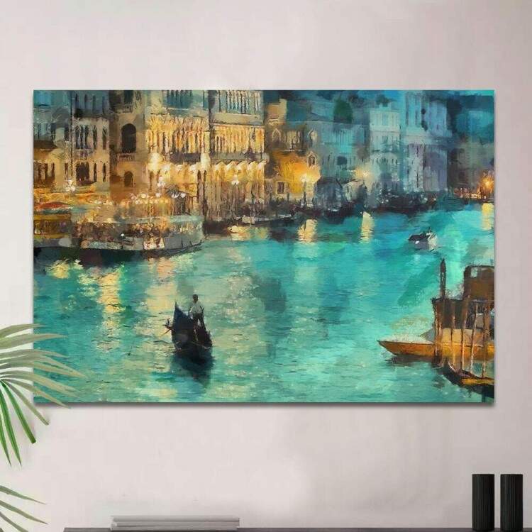 Quadro Decorativo Pintura Veneza