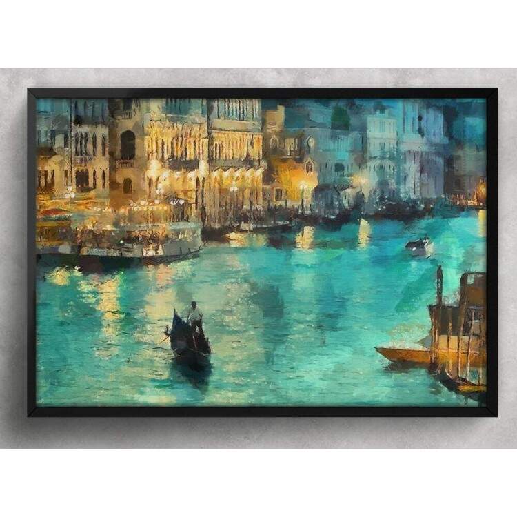 Quadro Decorativo Pintura Veneza