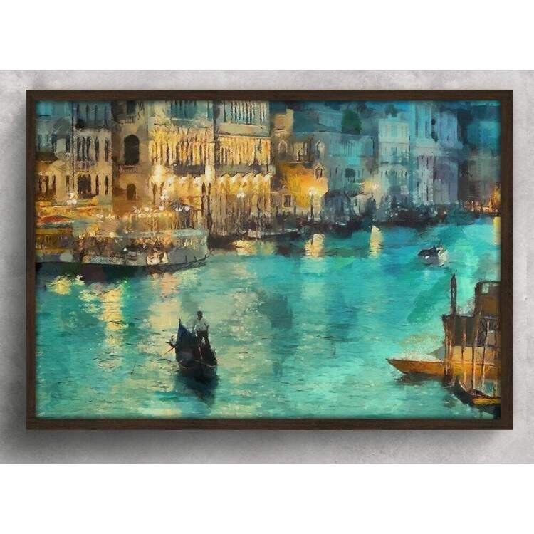 Quadro Decorativo Pintura Veneza