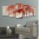 Kit Quadros Decorativos Mosaico Pintura de �rvores Rosa
