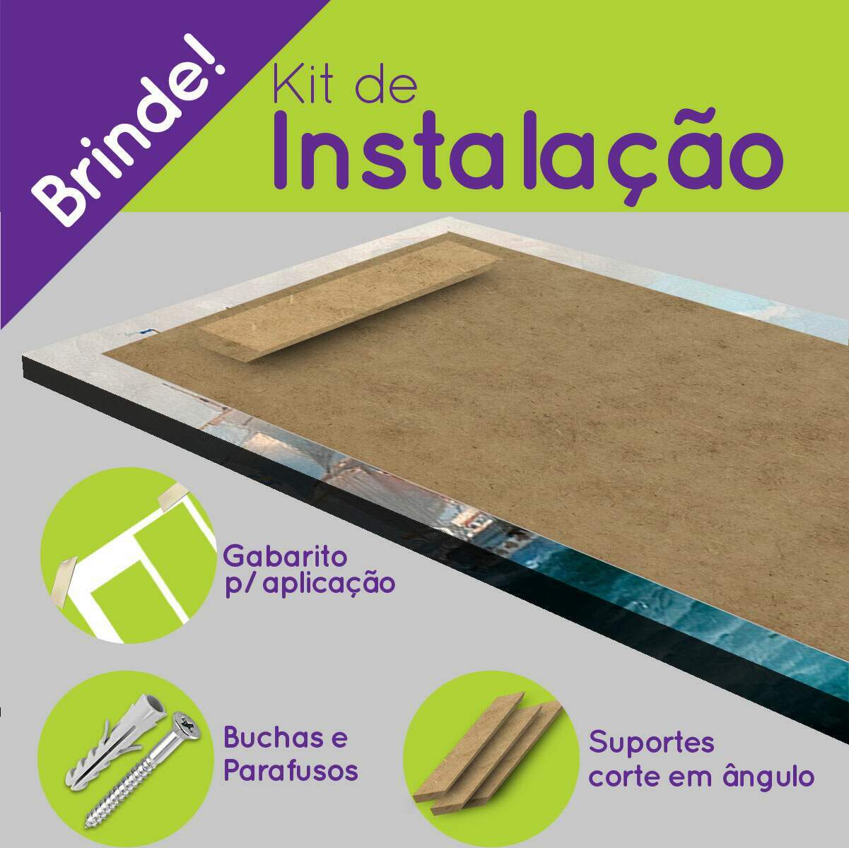 Kit Quadros Decorativos Mosaico Barco Antigo