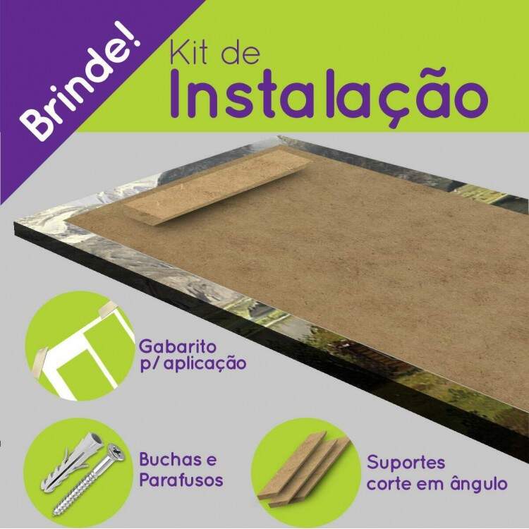Kit Quadros Decorativos Mosaico Pintura Casa Montanhas
