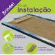 Kit Quadros Decorativos Mosaico Lobo Na Neve