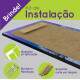 Kit Quadros Decorativos Mosaico Paisagem Lua e Neve