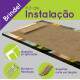 Kit Quadros Decorativos Mosaico Praia P�r do Sol