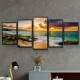 Kit Quadros Decorativos Mosaico Praia P�r do Sol