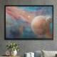 Quadro Decorativo Pintura de Planetas e Gal�xia