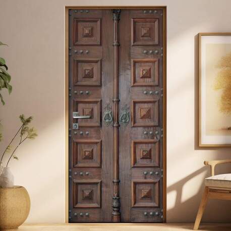 Adesivo Para Porta Diversos Madeira Modelo 02