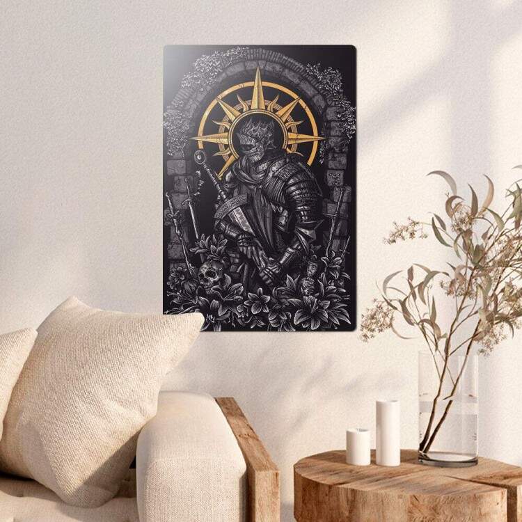 Placa Decorativa Dark Souls Elegante