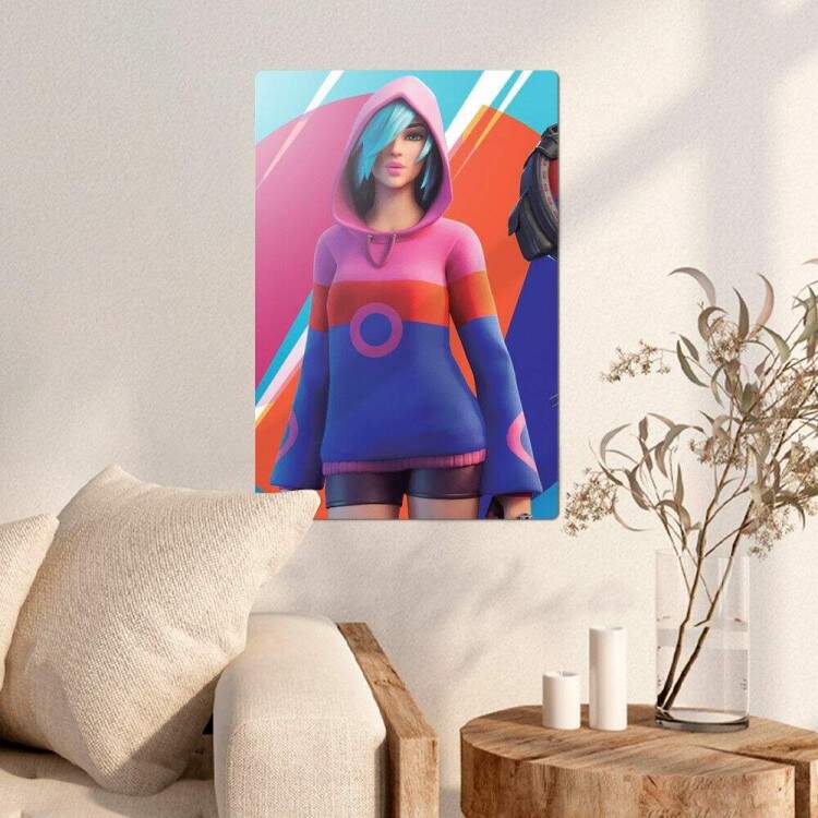 Placa Decorativa Fortnite Estilosa e Receptiva