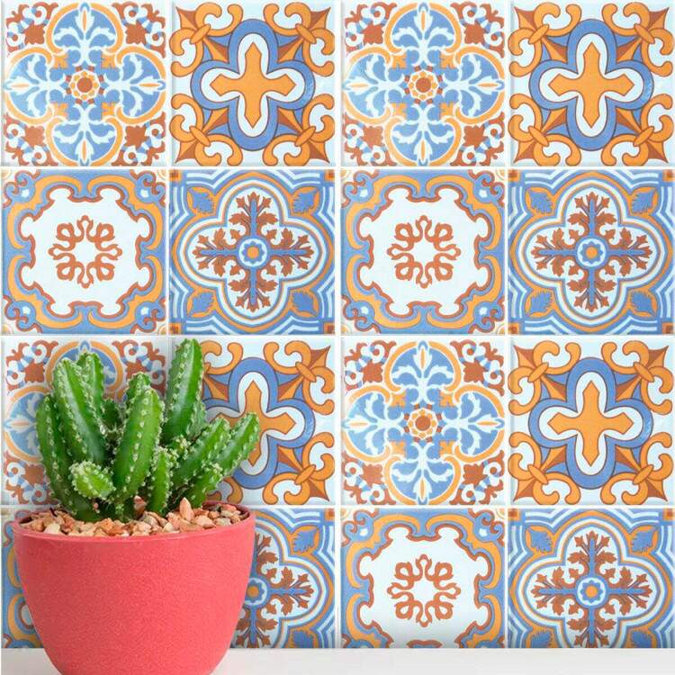 Adesivos de Azulejos Ladrilhos Hidrulicos Modelo 86