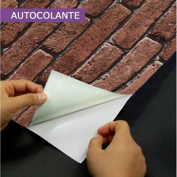 Papel de Parede Tijolo Vermelho