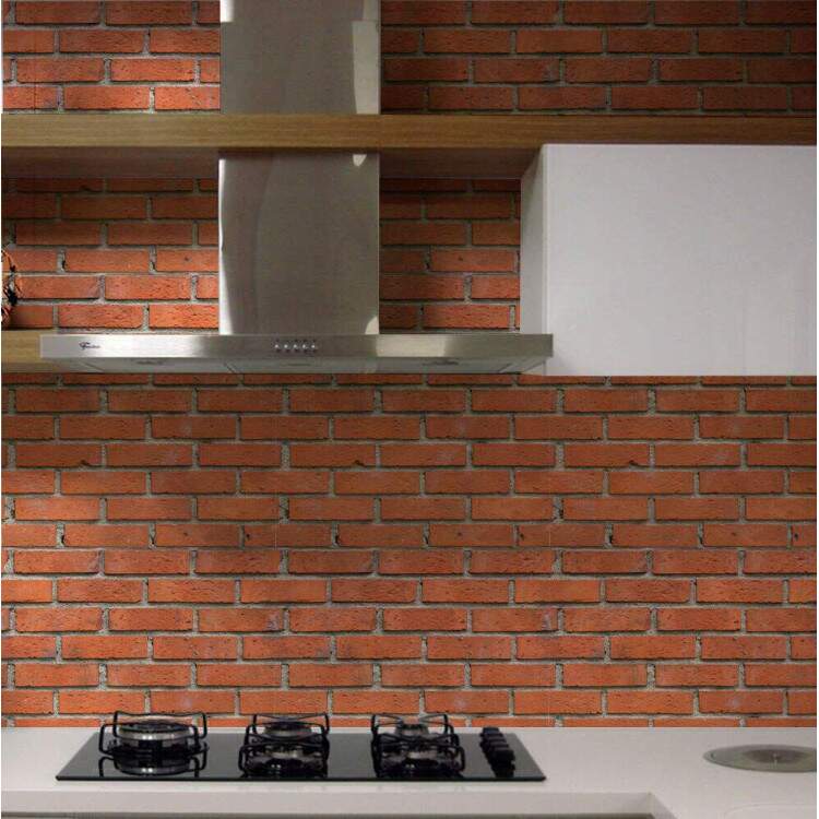 Papel de Parede Tijolo Vermelho