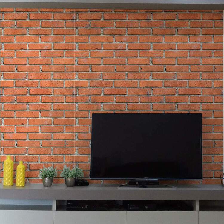 Papel de Parede Tijolo Vermelho