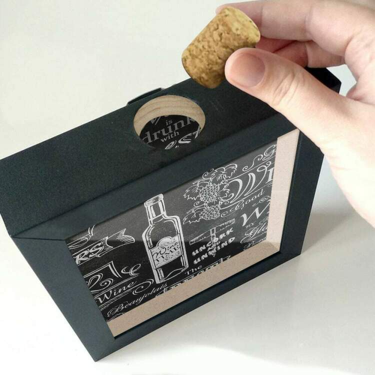 Quadro Decorativo Porta Rolhas Frases de Vinho