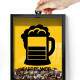 Quadro Decorativo Porta Tampinhas Cerveja Carregando