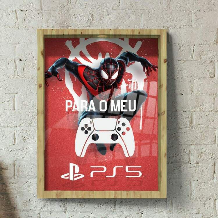 Quadro Decorativo Porta Moedas Para o Meu PS5