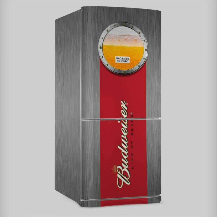 Adesivo para Envelopamento de Geladeira Completa Cerveja