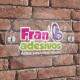 Placa de Acr�lico Com Logo Adesivado e Fixadores Elipse - MF