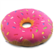 Almofada Decorativa Redonda Donuts de Morango