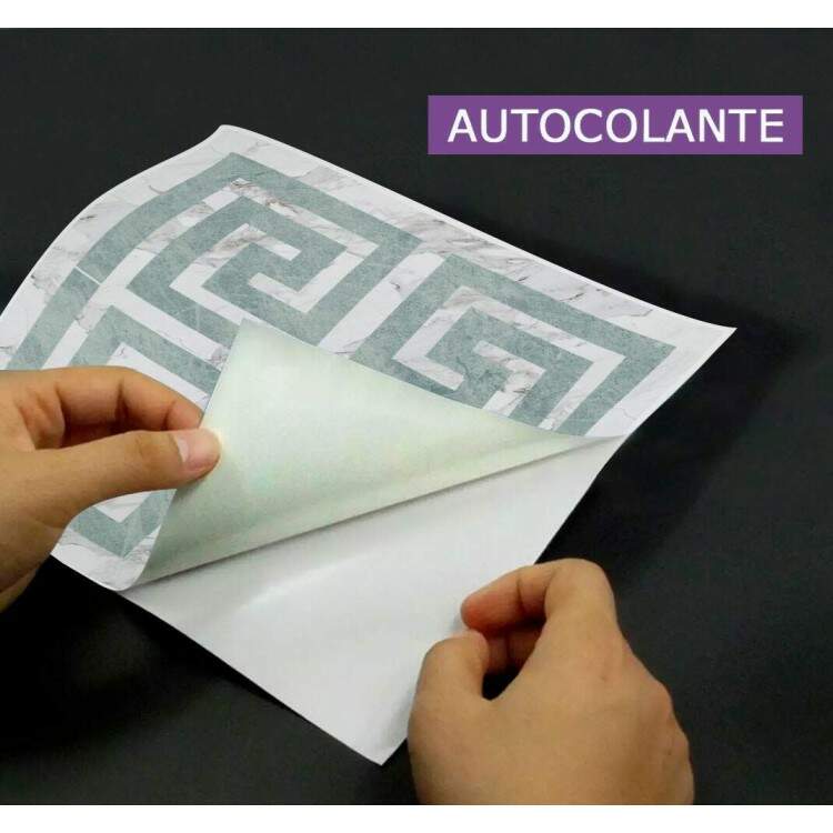Adesivos de Azulejos Ladrilhos Cartela Mrmore Cinza e Branco