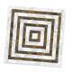 Adesivos de Azulejos M�rmore Marrom Escuro e Branco