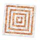 Adesivos de Azulejos Ladrilhos Cartela M�rmore Laranja e Branco