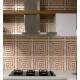 Adesivos de Azulejos Ladrilhos Cartela M�rmore Laranja e Branco
