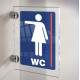 Placa de Acr�lico Para Banheiros Femininos de Alta Qualidade