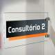 Placa de Acr�lico Estilosa para Empresas e Escrit�rios