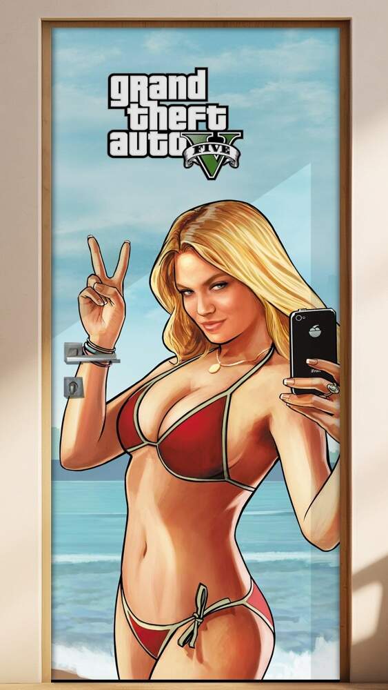 Adesivo Para Porta Games Gta V