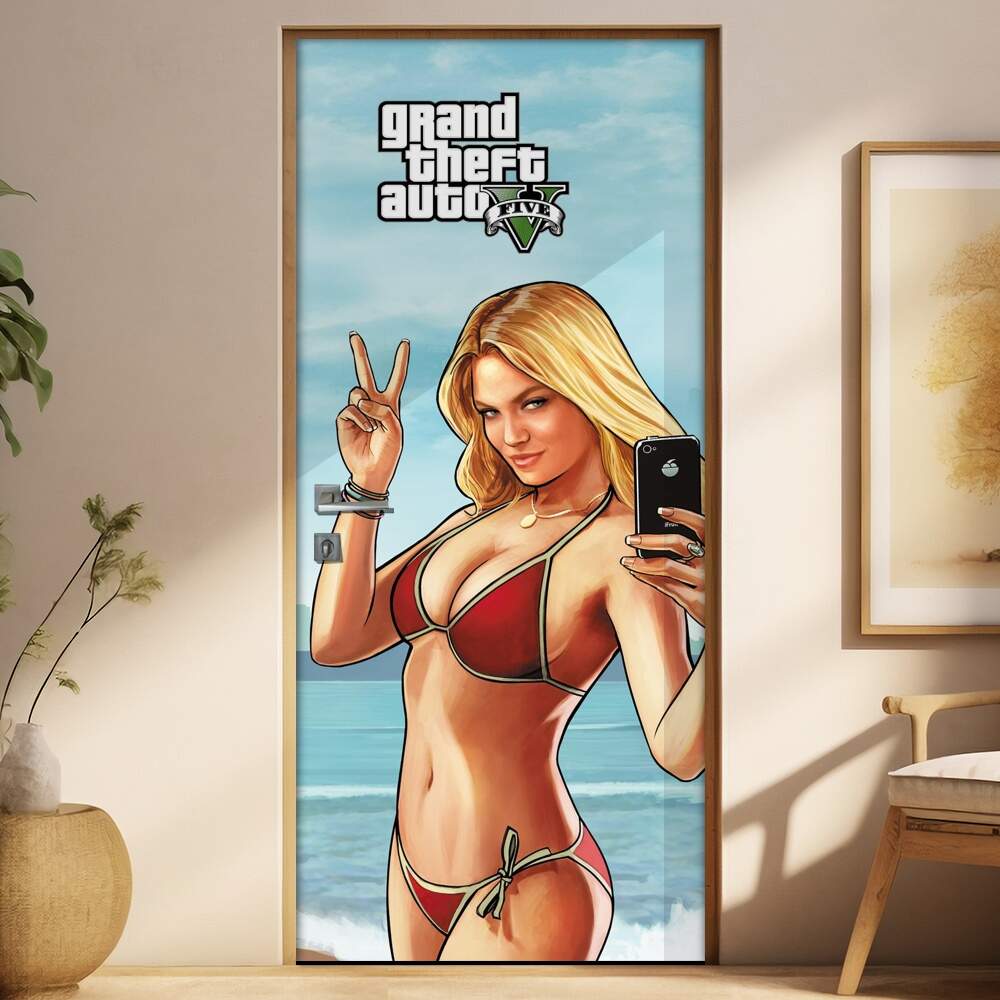 Adesivo Para Porta Games Gta V