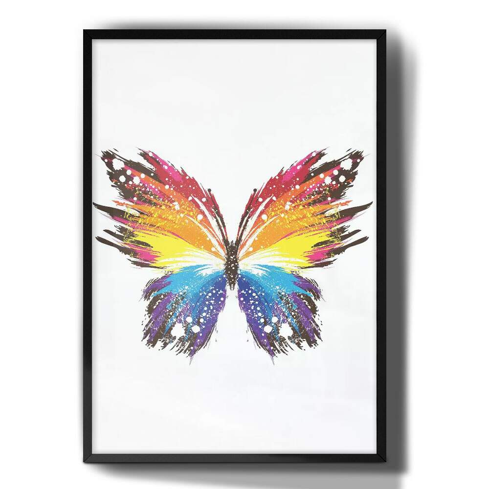 Quadro Decorativo Borboleta Colorida