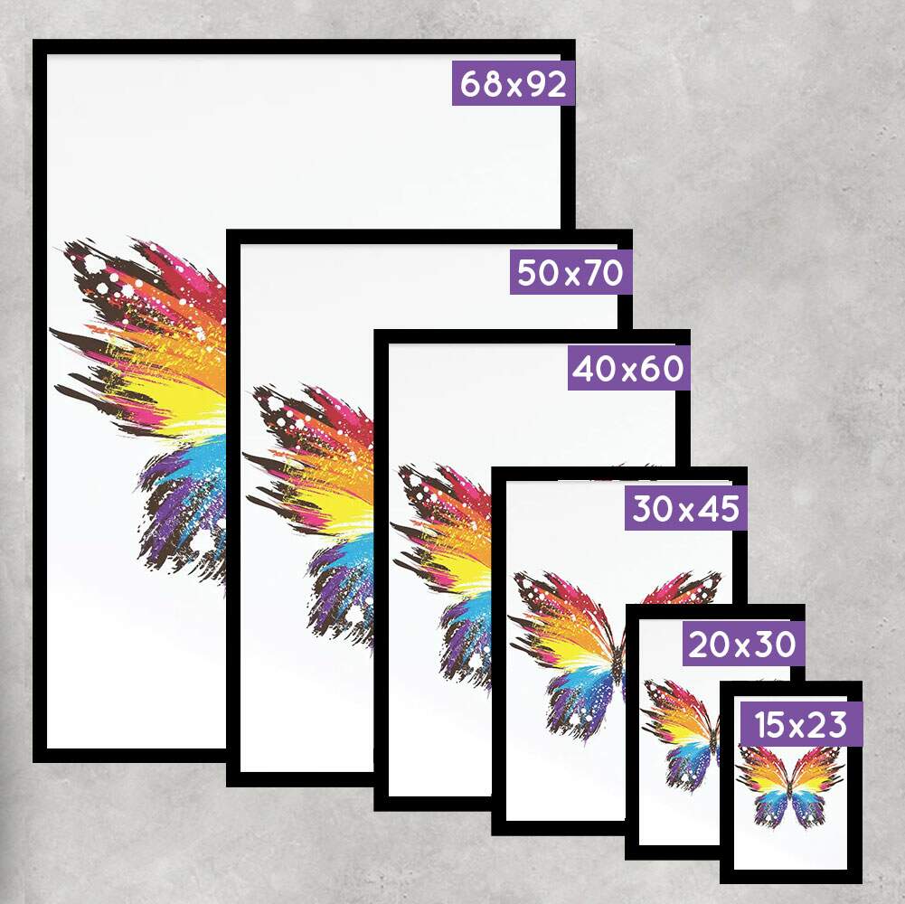 Quadro Decorativo Borboleta Colorida