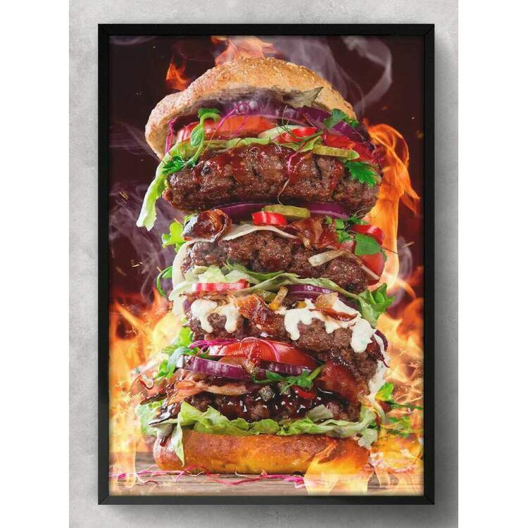 Quadro Decorativo Lanche Gigante