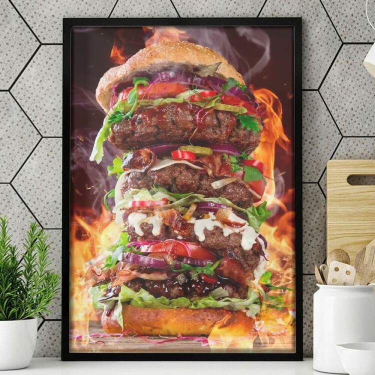 Quadro Decorativo Lanche Gigante