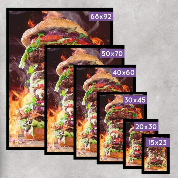 Quadro Decorativo Lanche Gigante