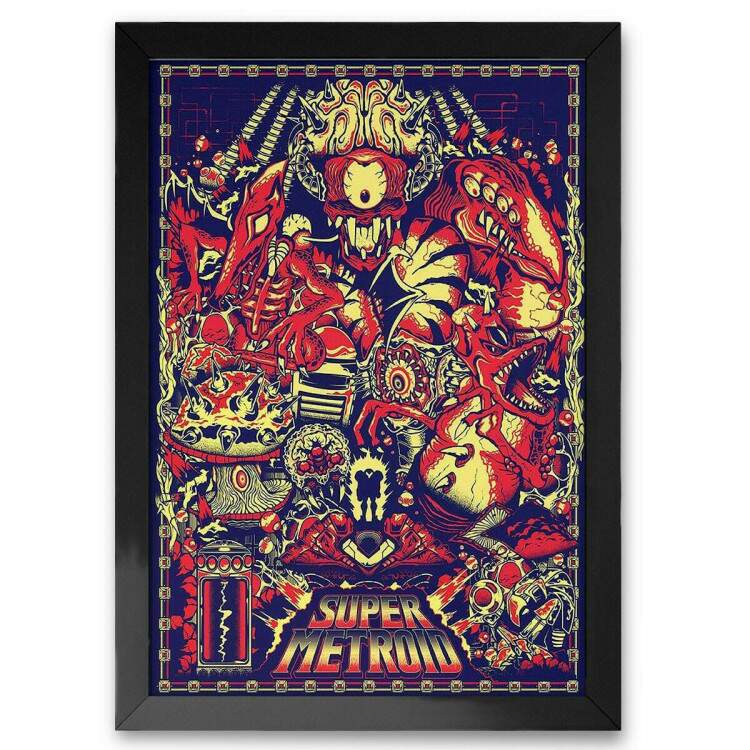 Quadro Decorativo Super Metroid 01