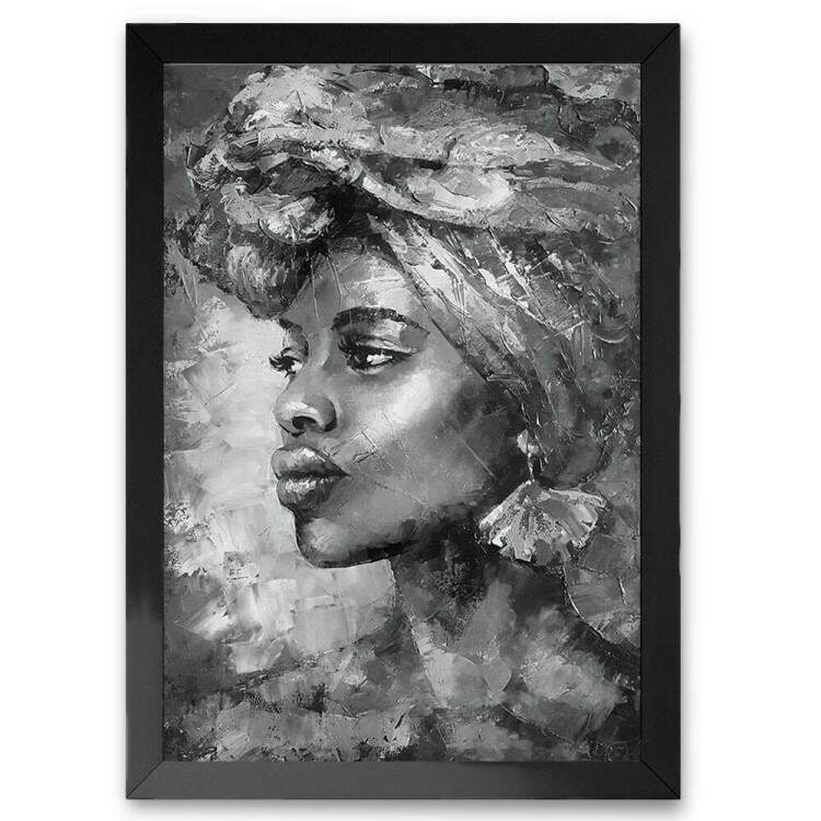 Quadro Decorativo Mulher Negra