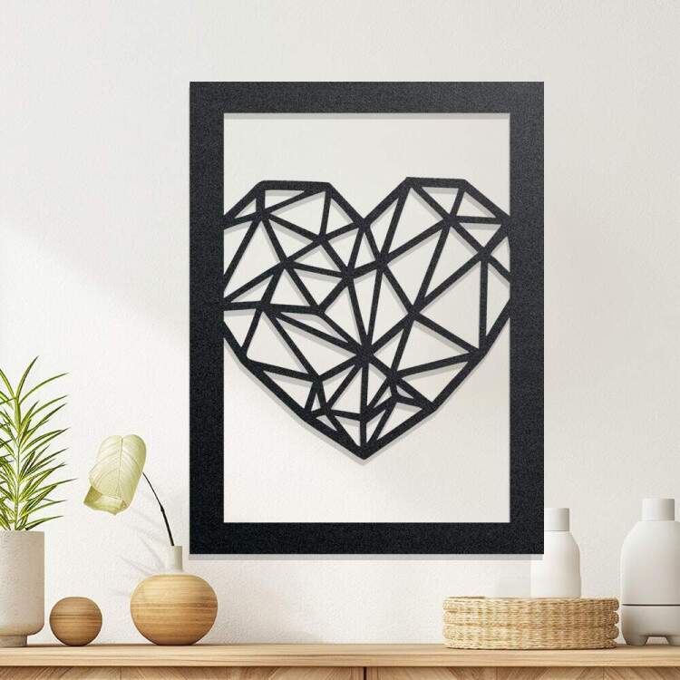 Quadro e Corao Decorativos em MDF