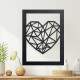 Quadro e Cora��o Decorativos em MDF